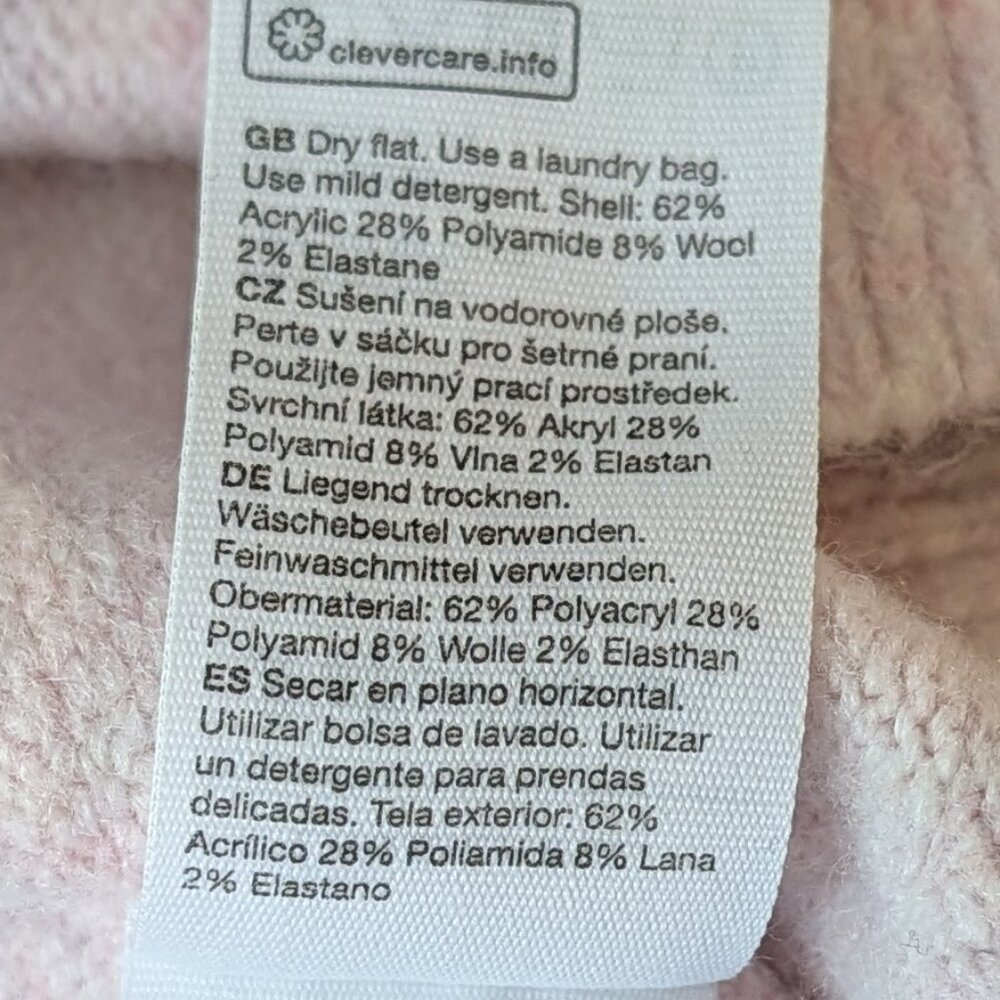 & Other Stories Wool Blend Wrap Sweater Pink L - Picture 9 of 10